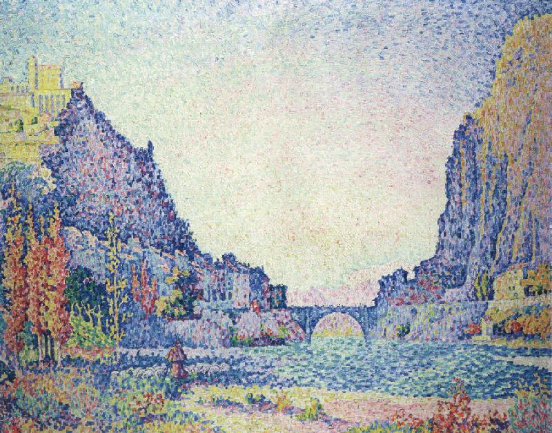 Paul Signac sisteron oil painting image